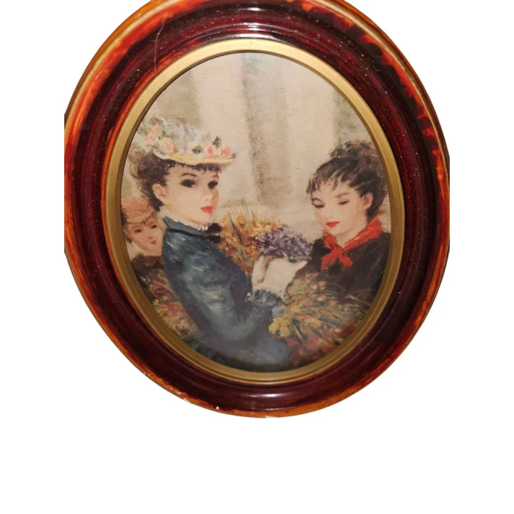 Cherry Jeffe Huldah, Mid-Century Persian Women in Flower Market Framed Picture